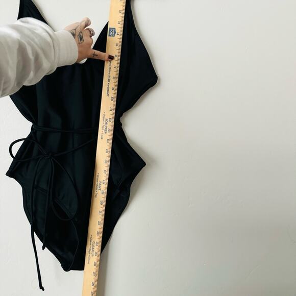 Code B Lanzarote One Piece Swim in black cinche wrack string soze 5 (fits sz. 14 - Picture 5 of 11